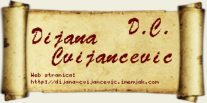 Dijana Cvijančević vizit kartica